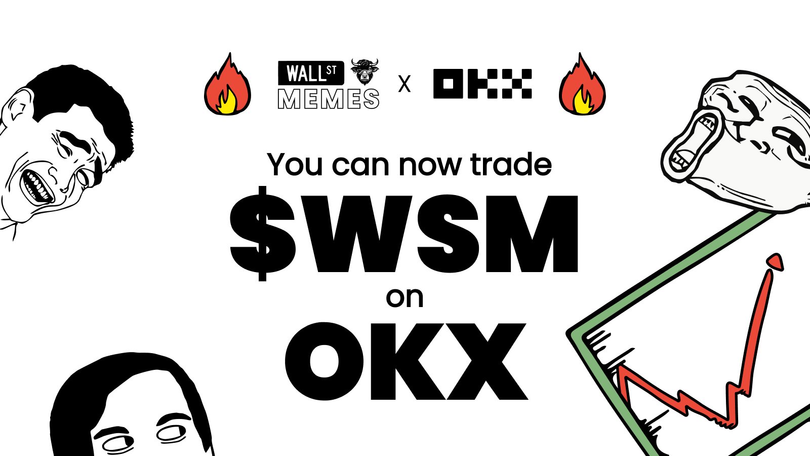 La alternativa a Dogecoin: Wall Street Memes estrena listado en OKX